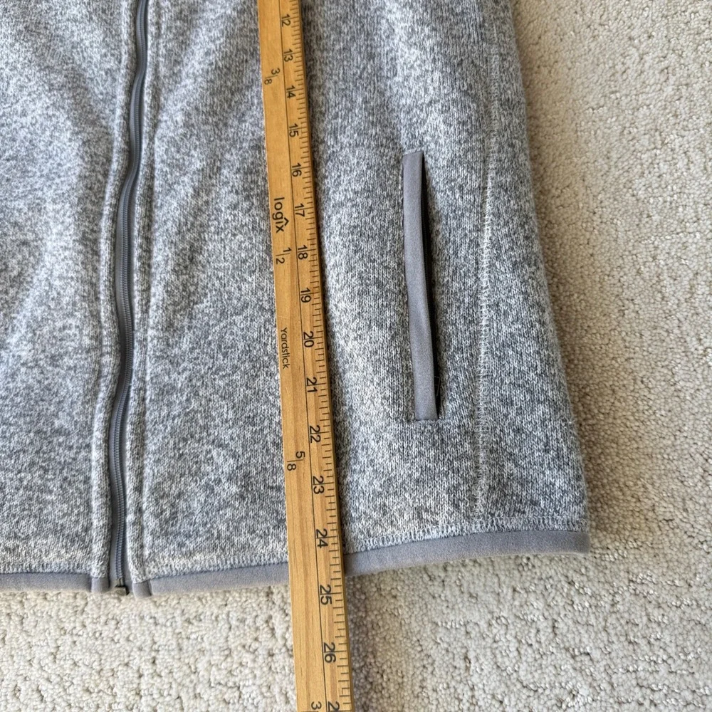 Patagonia Better Sweater Vest Mens Medium Gray Full Zip Fleece 25886 Nickel